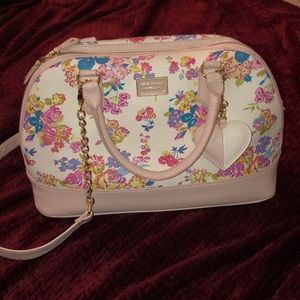 Large floral Betsey Johnson purse